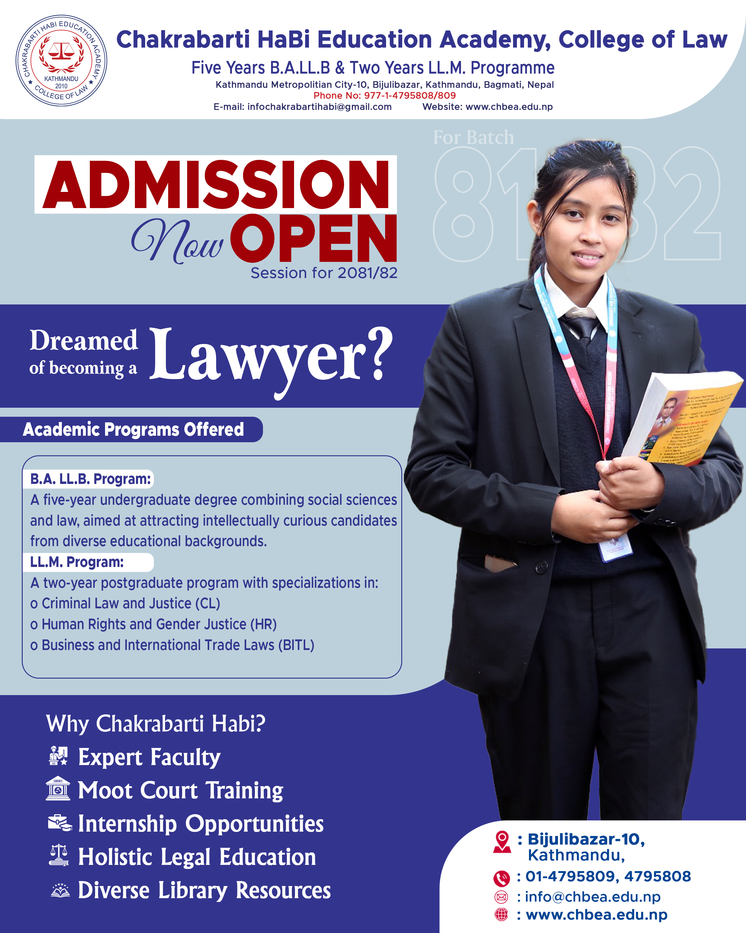 Dreamed of becoming a Lawyer?